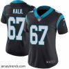 Brilliant Nike Panthers #67 Ryan Kalil Black Team Color Womens Stitched NFL Vapor Untouchable Limited Jersey