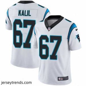 Magnificent Nike Panthers #67 Ryan Kalil White Stitched NFL Vapor Untouchable Limited Jersey