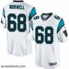 Suave Nike Panthers #68 Andrew Norwell White Team Color Mens Stitched NFL Elite Jersey