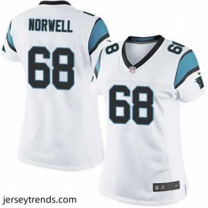 Exquisite Nike Panthers #68 Andrew Norwell White Team Color Stitched NFL Jersey