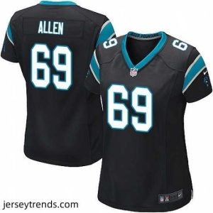 Enchanting Nike Panthers #69 Jared Allen Black Team Color Stitched NFL Jersey