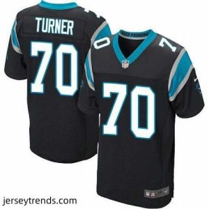 Enchanting Nike Panthers #70 Trai Turner Black Team Color Mens Stitched NFL Elite Jersey