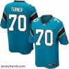 Magnificent Nike Panthers #70 Trai Turner Blue Alternate Stitched NFL Elite Jersey