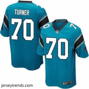 Magnificent Nike Panthers #70 Trai Turner Blue Alternate Stitched NFL Elite Jersey
