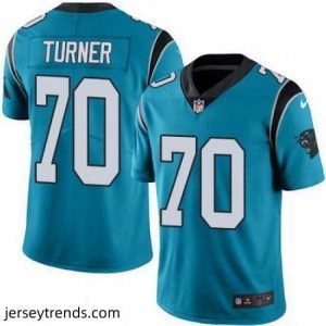 Magnificent Nike Panthers #70 Trai Turner Blue Alternate Stitched NFL Vapor Untouchable Limited Jersey