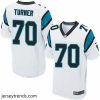 Suave Nike Panthers #70 Trai Turner White Mens Stitched NFL Elite Jersey