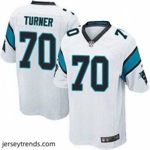 Magnificent Nike Panthers #70 Trai Turner White Stitched NFL Elite Jersey