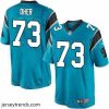Brilliant Nike Panthers #73 Michael Oher Blue Team Color Mens Stitched NFL Elite Jersey