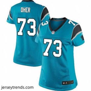 Enchanting Nike Panthers #73 Michael Oher Blue Team Color Stitched NFL Jersey