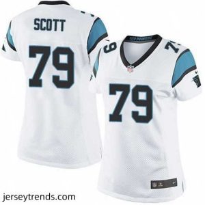 Enchanting Nike Panthers #79 Chris Scott White Team Color Stitched NFL Jersey