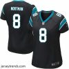Suave Nike Panthers #8 Brad Nortman Black Team Color Stitched NFL Jersey