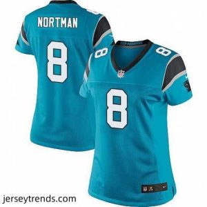 Exquisite Nike Panthers #8 Brad Nortman Blue Team Color Stitched NFL Jersey