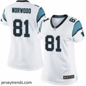 Suave Nike Panthers #81 Kevin Norwood White Team Color Stitched NFL Jersey