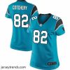 Brilliant Nike Panthers #82 Jerricho Cotchery Blue Team Color Stitched NFL Jersey