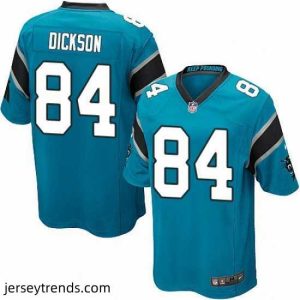Radiant Nike Panthers #84 Ed Dickson Blue Alternate Mens Stitched NFL Elite Jersey