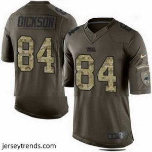 Enchanting Nike Panthers #84 Ed Dickson Green Mens Stitched NFL Limited Salute to Service Jersey