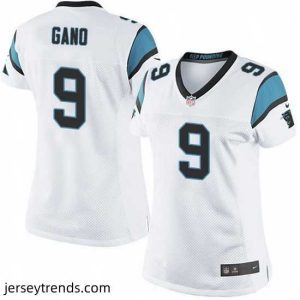 Radiant Nike Panthers #9 Graham Gano White Team Color Stitched NFL Jersey