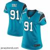 Suave Nike Panthers #91 Colin Cole Blue Team Color Stitched NFL Jersey