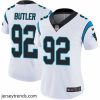 Suave Nike Panthers #92 Vernon Butler White Womens Stitched NFL Vapor Untouchable Limited Jersey