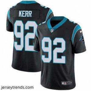 Striking Nike Panthers 92 Zach Kerr Black Team Color Stitched NFL Vapor Untouchable Limited Jersey