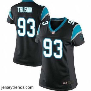 Striking Nike Panthers #93 Kyle Love Black Team Color Stitched NFL Jersey