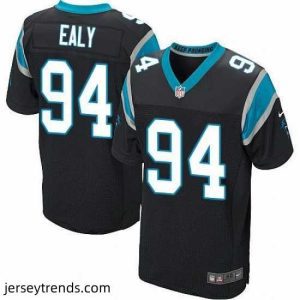 Magnificent Nike Panthers #94 Kony Ealy Black Team Color Mens Stitched NFL Elite Jersey