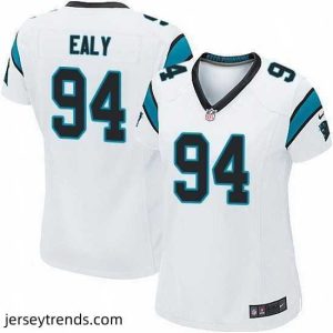 Radiant Nike Panthers #94 Kony Ealy White Team Color Stitched NFL Jersey