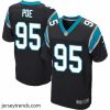 Striking Nike Panthers #95 Dontari Poe Black Team Color Mens Stitched NFL Elite Jersey