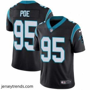 Enchanting Nike Panthers #95 Dontari Poe Black Team Color Mens Stitched NFL Vapor Untouchable Limited Jersey
