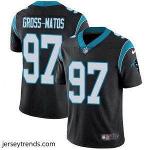 Radiant Nike Panthers 97 Yetur Gross Matos Black Team Color Stitched NFL Vapor Untouchable Limited Jersey
