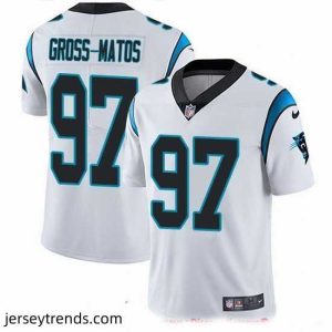 Exquisite Nike Panthers 97 Yetur Gross Matos White Stitched NFL Vapor Untouchable Limited Jersey
