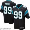 Brilliant Nike Panthers #99 Kawann Short Black Team Color Stitched NFL Elite Jersey