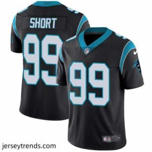 Radiant Nike Panthers #99 Kawann Short Black Team Color Stitched NFL Vapor Untouchable Limited Jersey