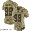 Captivating Nike Panthers #99 Kawann Short Camo Stitched NFL Limited 2018 Salute to Service Jersey