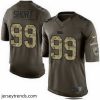 Captivating Nike Panthers #99 Kawann Short Green Mens Stitched NFL Limited Salute to Service Jersey