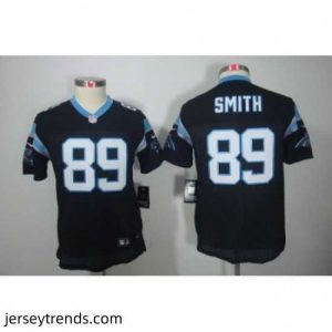 Magnificent Nike Carolina Panthers #89 Smith Black Color[Limited Jerseys]