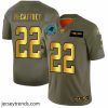 Suave Panthers 22 Christian McCaffrey Camo Gold Stitched Football Limited 2019 Salute To Service Jersey