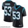 Captivating Panthers 53 Brian Burns Black Team Color Stitched Football Vapor Untouchable Limited Jersey