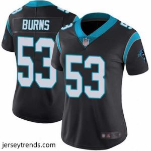 Magnificent Panthers 53 Brian Burns Black Team Color Stitched Football Vapor Untouchable Limited Jersey