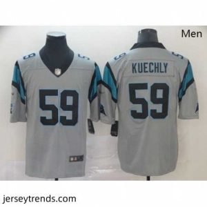 Enchanting Panthers 59 Luke Kuechly Silver Stitched Football Limited Inverted Legend Jersey