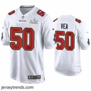 Suave Vita Vea Buccaneers White Super Bowl Lv Game Fashion Jersey