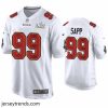 Enchanting Warren Sapp Buccaneers White Super Bowl Lv Game Fashion Jersey