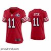Captivating 49ers 11 Brandon Aiyuk Red 2023 F.U.S.E  Vapor Untouchable Limited Stitched Football 2024 Super Bowl LVIII Jersey