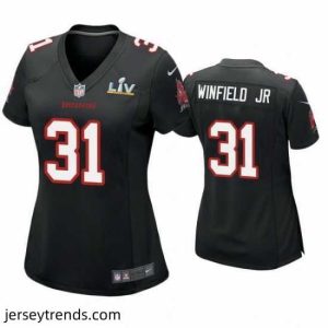 Exquisite Antoine Winfield Jr. Buccaneers Black Super Bowl Lv Game Fashion Jersey