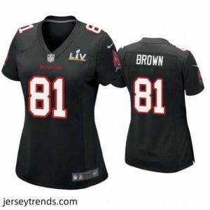 Radiant Antonio Brown Buccaneers Black Super Bowl Lv Game Fashion Jersey