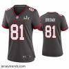 Brilliant Antonio Brown Buccaneers Pewter Super Bowl Lv Game Jersey