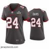 Suave Carlton Davis Buccaneers Pewter Super Bowl Lv Game Jersey