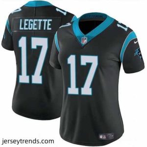 Captivating Carolina Panthers 17 Xavier Legette Black Vapor Stitched Jersey