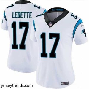 Suave Carolina Panthers 17 Xavier Legette White Vapor Stitched Jersey