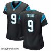 Captivating Carolina Panthers 9 Bryce Young Black Stitched Game Jersey
